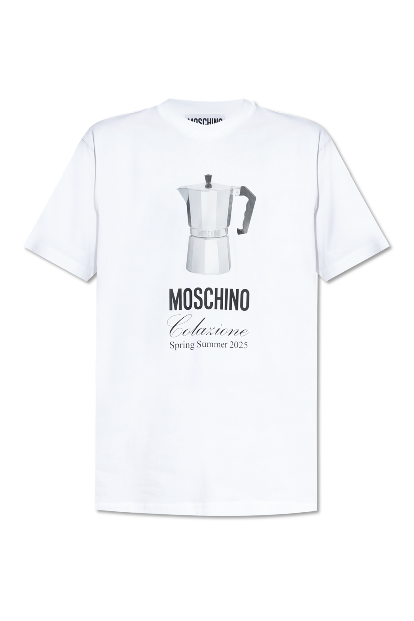White T-shirt with print Moschino - Vitkac AS